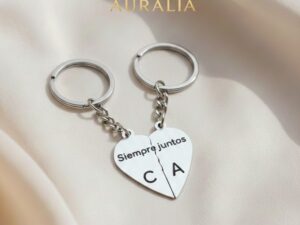 llavero redondo grabado simple