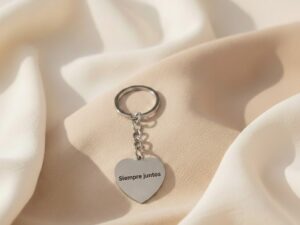 Llavero corazón - Grabado Simple